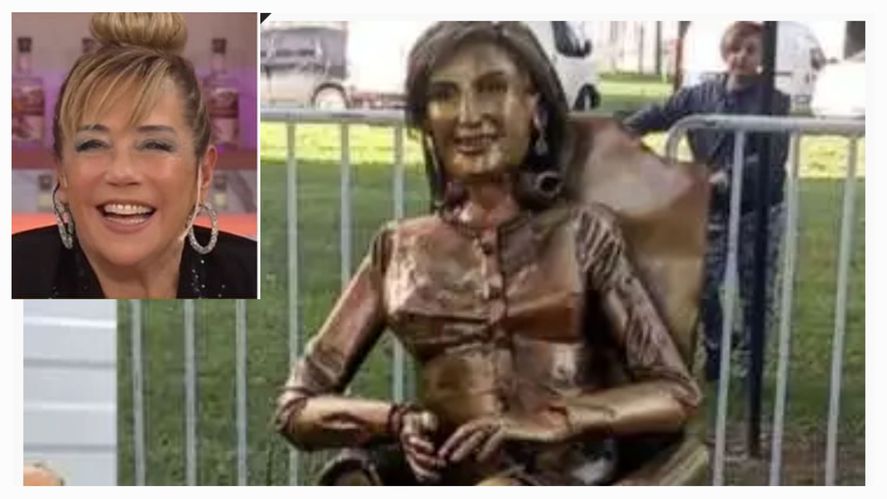 Marcela Tinayre hizo añicos a la estatua de su madre Mirtha Legrand