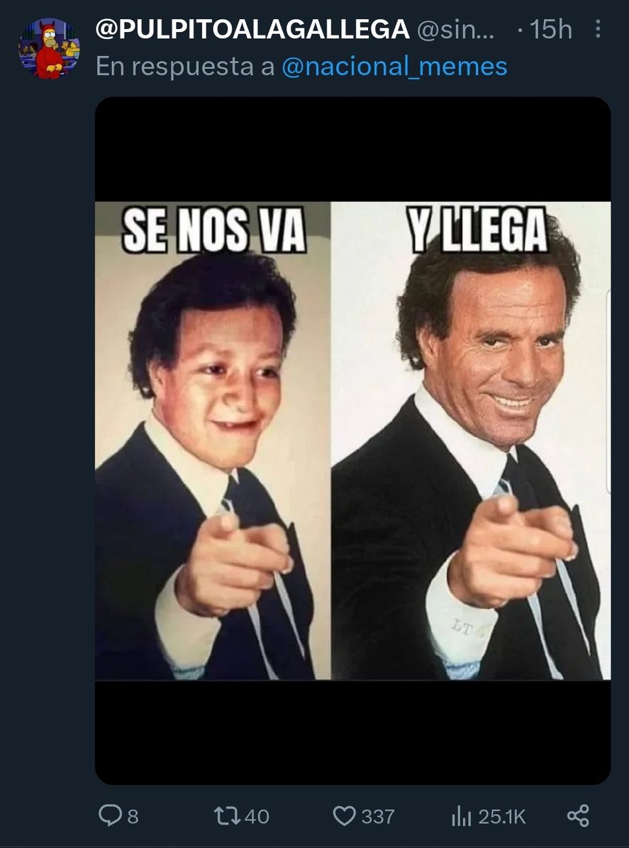 Julio no llegó aún pero los memes de Julio Iglesias se adelantaron