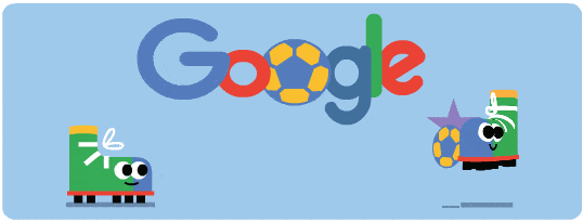 un minimalista doodle de google por el mundial de futbol femenino