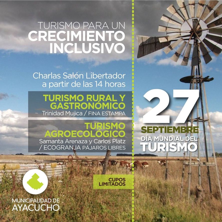 Habrá charlas sobre turismo rural y gastronómico en Ayacucho por el Día del Turismo