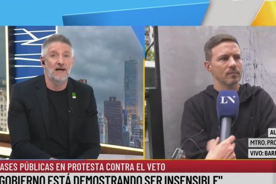 Luis Novaresio y Augusto Costa se cruzaron al aire de La Nación +.