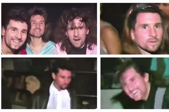 video viral de messi bailando en los 80: todos los rostros son suyos