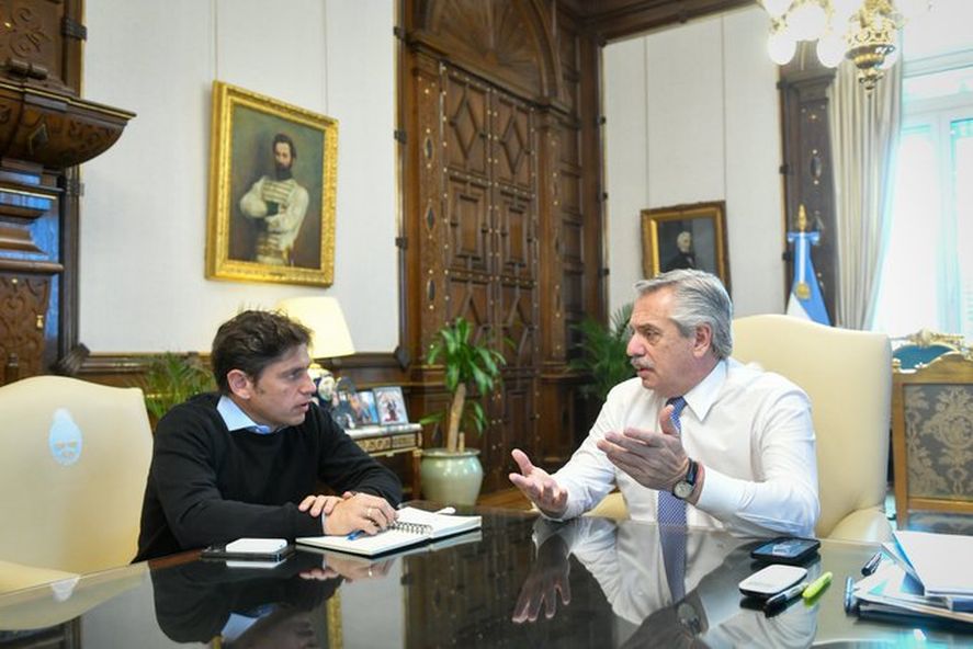 Así fue la reunión en la que Alberto Fernández le manifestó a Axel Kicillof su apoyo para realizar el Canal Magdalena.