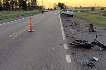 Ruta 5: un joven motociclista perdió la vida en un violento accidente