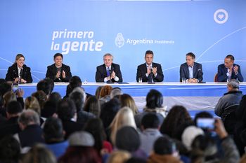 El presidente, el gobernador y funcionarios nacionales inauguraron la obra de la Ruta 3 en Cañuelas