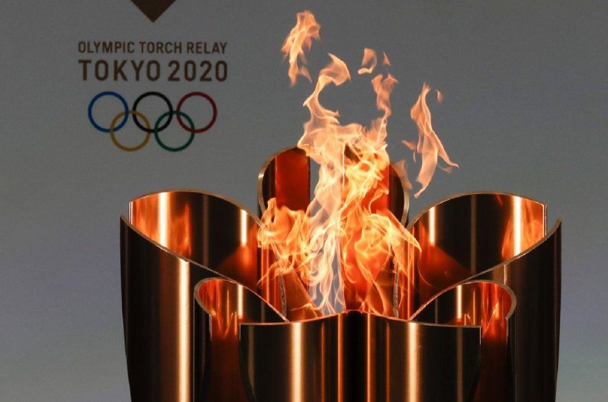 La antorcha olímpica de los Juegos Olímpicos de Tokio 2020