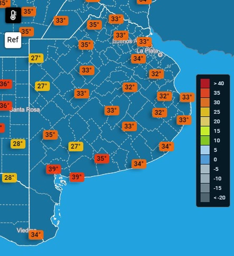Ola de calor: 39 grados en Bahía Blanca y La Plata en alerta naranja
