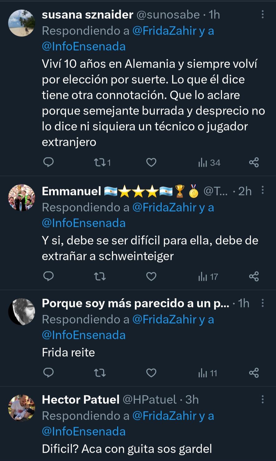 Los comentarios en redes ante la declaración del Director Técnico de River Plate acerca de su mujer que se bancó venir a vivir a Argentina. 