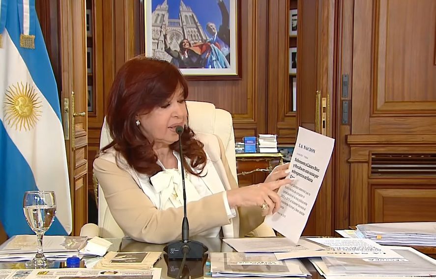 Cristina Kirchner realizó su descargo desde el Senado - Foto: NA
