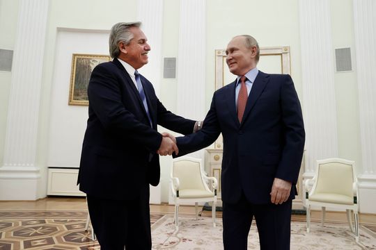 En busca de atraer inversiones, Alberto Fernández compartió un almuerzo con el jefe del Estado ruso