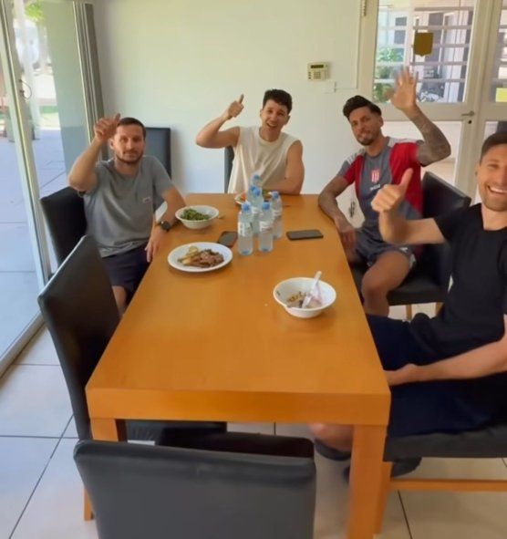 Fran Gómez y su visita a Estudiantes, con desayuno incluido con Piatti, Sosa y Fernández