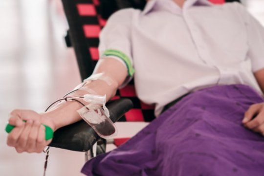 Donar sangre en el Día Mundial de Concientización del Linfoma