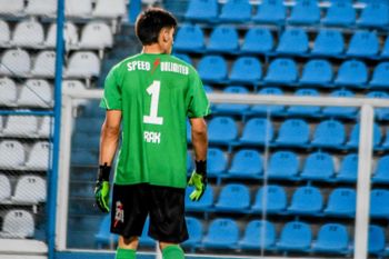 Nahuel Manganelli, arquero de Gimnasia, debutó en Deportivo Riestra.