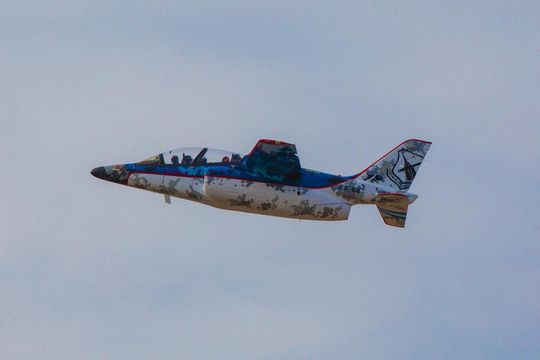 El Pampa III es uno de los aviones que utiliza la Fuerza Aérea Argentina para el entrenamiento de pilotos y control de fronteras.