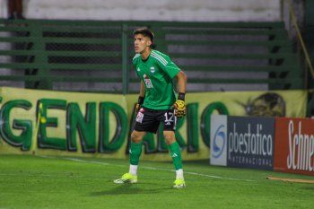 Nahuel Manganelli en su debut en Primera División 