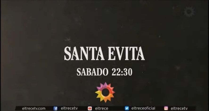 Furia incontenible de televidentes de Canal 13 por emitir Santa Evita
