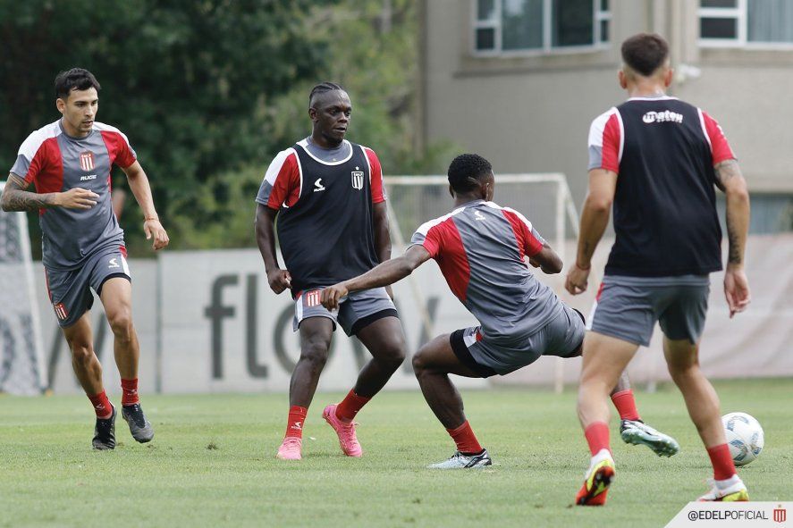 Estudiantes entrenó en City Bell a la espera del choque de mañana con Huracán