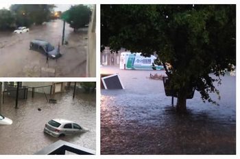 Tormenta en Balcarce: Lluvias torrenciales causan estragos mientras el temporal avanza