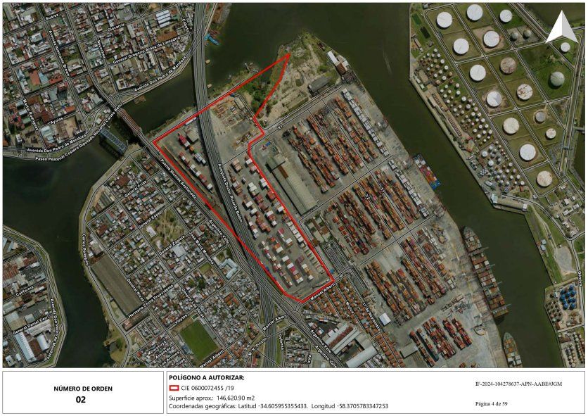 Este inmueble, ubicado en en el puerto de Dock Sud, es uno de los 25 ubicados en la provincia de Buenos Aires que Milei remata.