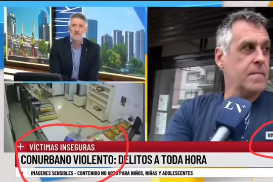 manipulacion en la nacion mas: un robo en barracas senalado como conurbano violento