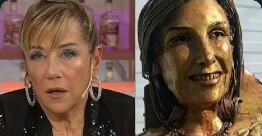 Marcela Tinayre se mostró indignada en su programa de América TV con la estatua de su madre, Mirtha Legrand, que fue inaugurada en el pueblo en el que nació en Santa Fe, Villa Cañás 