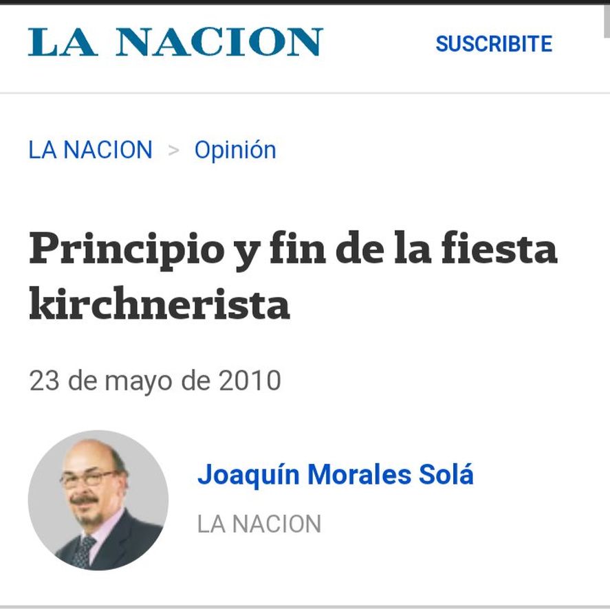 Los pronósticos de Joaquín Morales Solá antes de las elecciones no suelen ser muy acertados con respecto a la muerte del Kirchnerismo 