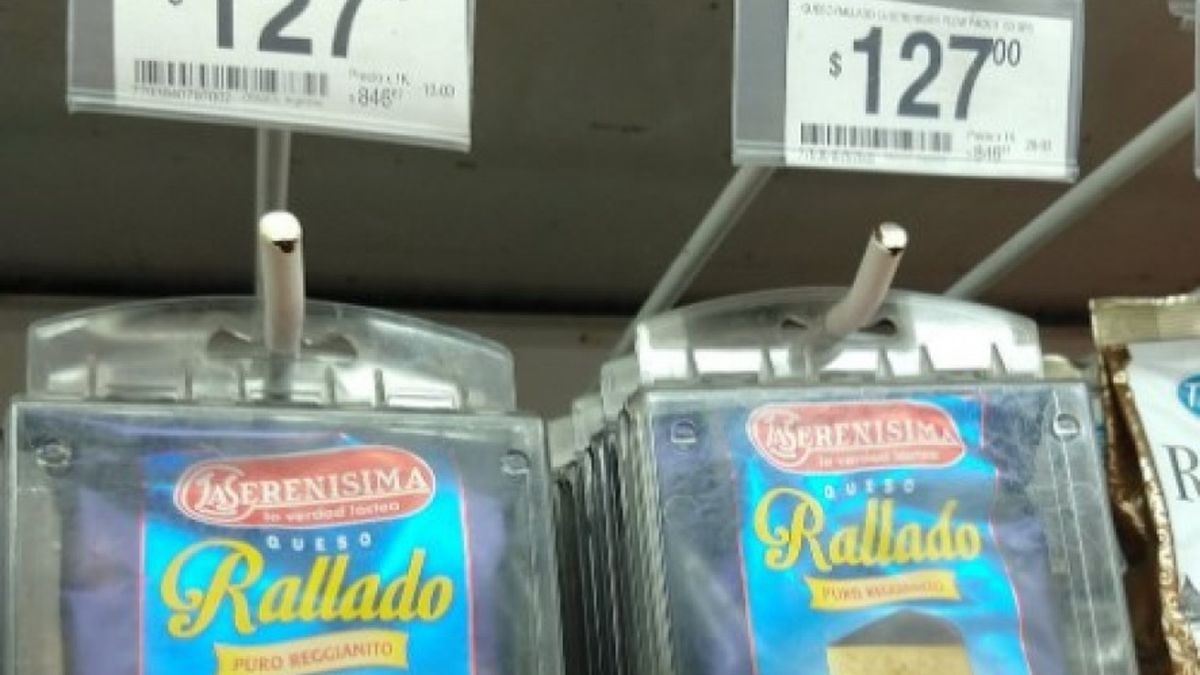 Queso rallado con alarma: el reflejo de la inflación en una sola imagen |  Infocielo