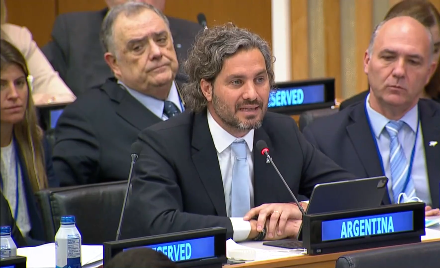 la delegación argentina en la sesión especial por la Cuestión Malvinas en la ONU.
