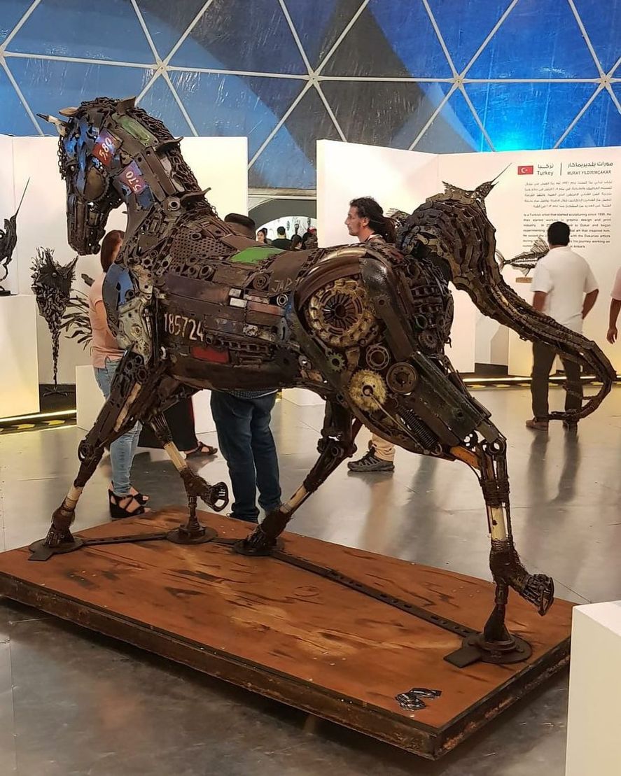 Julián Provenzano viajó desde desde Pergamino hasta Qatar para participar de la Scrap Art de Doha 2019