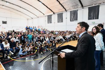 Axel Kicillof en González Chaves