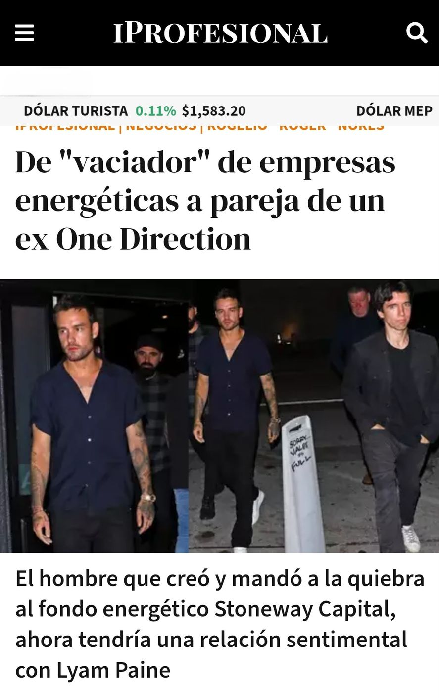 Roger Nores el empresario argentino al que se vincula sentimentalmente con Liam Payne 