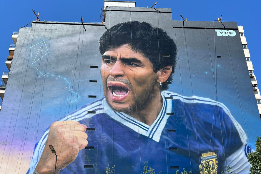 La Historia De La Imagen Del Mural Más Grande Del Mundo En Homenaje A Diego Maradona Infocielo