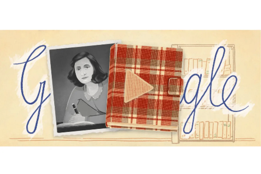 Google homenaje&oacute; a Ana Frank en su doodle de hoy en conmemoraci&oacute;n de los 75 a&ntilde;os de la publicaci&oacute;n de su diario.&nbsp;