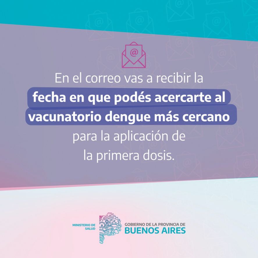 El Ministerio de Salud de la provincia de Buenos Aires env&iacute;a nuevos turnos para aplicar la vacuna contra el dengue.