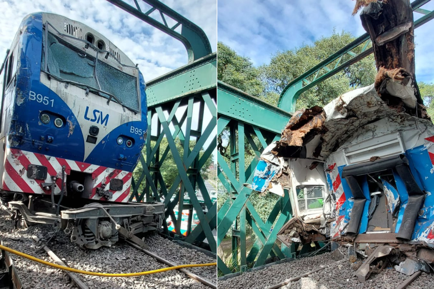 Descarrilamiento y choque de trenes en Palermo. 2024.