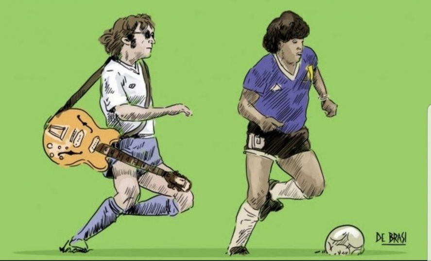 Lennon y Maradona: 40 y 60 son múltiplos de 10