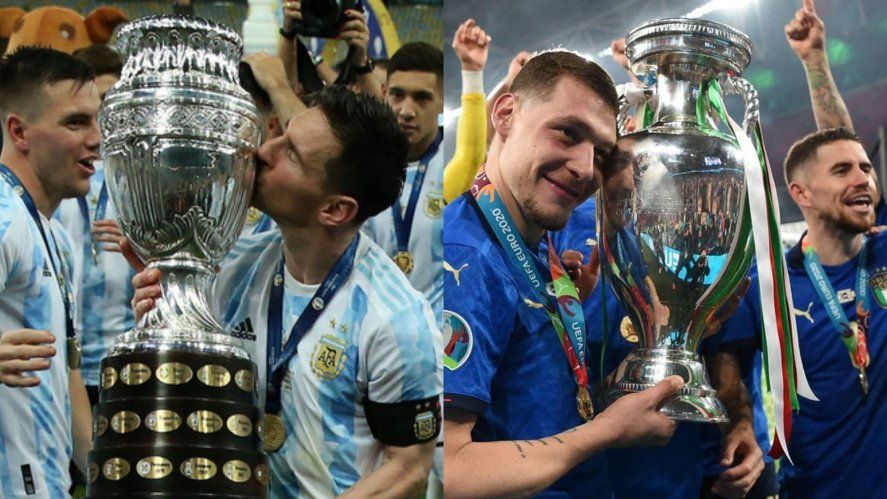 Argentina-Italia, mano a mano por la Finalissima. Fútbol