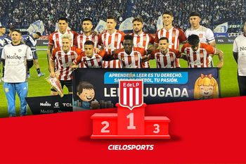 El equipo de Estudiantes que cayó sin atenuantes ante Vélez.