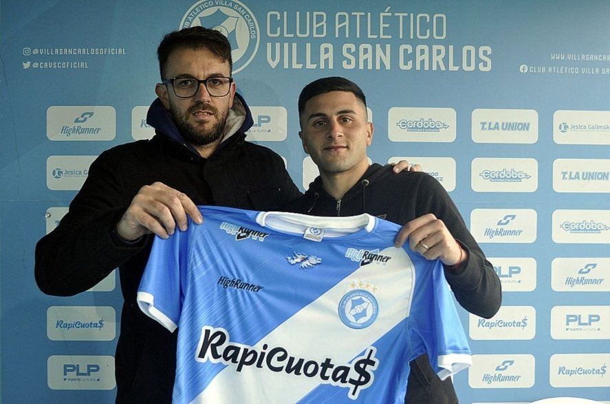 Zago Zegarra fue presentado oficialmente como nuevo jugador de Villa San Carlos, el extremo de Gimnasia fue a préstamo por seis meses.