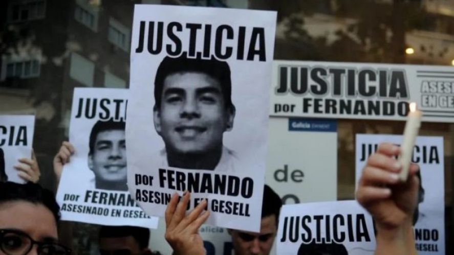 El masivo acto en recuerdo a Fernando Báez Sosa y el apoyo a su familia.