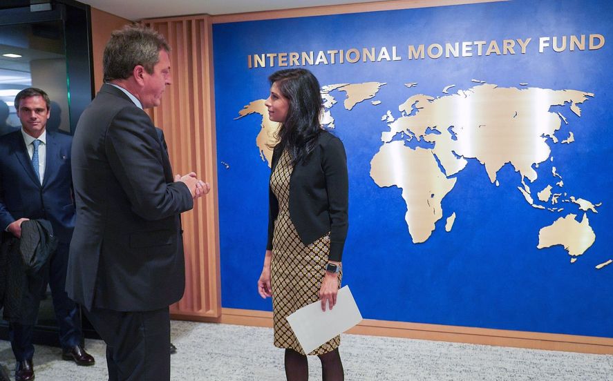  Sergio Massa, mantuvo una reunión con la subdirectora Gerenta del Fondo Monetario Internacional (FMI), Gita Gopinath.