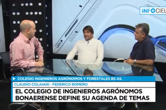 entrevista a claudio colaiani y a federico romero. colegio ingenieros agronomos y forestales bs. as.