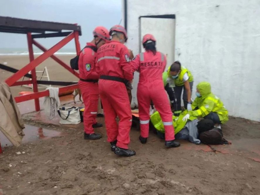 La víctima del accidente debió ser intervenida de urgencia en el Hospital Interzonal General de Agudos de Mar del Plata
