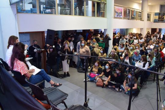 Una de las últimas imágenes del PJ de La Plata durante la Feria del Libro