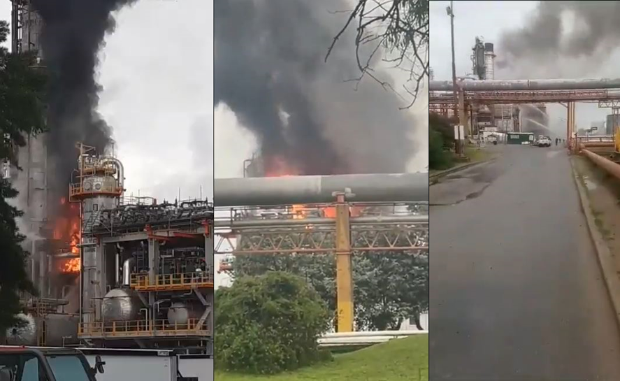 Un incendio en YPF asustó a los vecinos de Ensenada: mira el video.