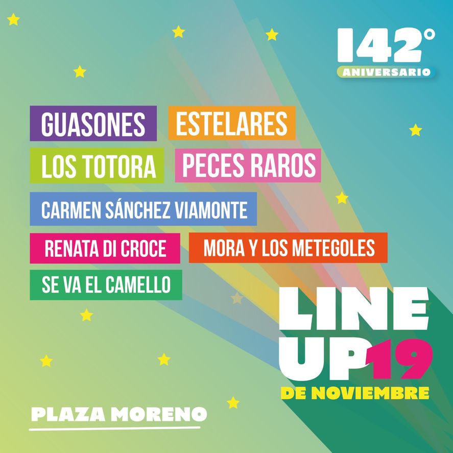 Desde este viernes comienzan los festejos por el 142&deg; Aniversario de la ciudad de La Plata.