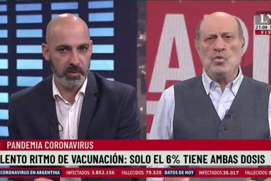 El inefable Dr. Kambourian aseguró, sin inmutarse, que él tiene imágenes de como en una provincia argentina se cambian vacunas y torta frita por votos