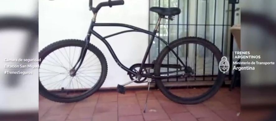 Esta es la bicicleta que robaron los ahora aprehendidos