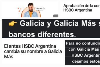 ¿Galicia y Galicia Más? El desopilante intento de marketing que terminó en caos bancario