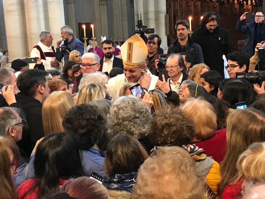 La última misa de Tucho Fernández como Arzobispo de La Plata